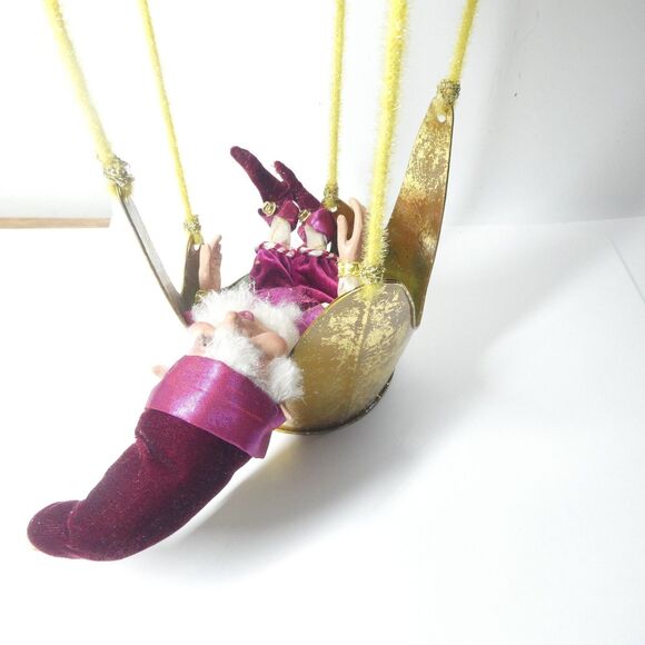 Mark Roberts World’s Fair Balloon Elves Hot Air Balloon Elf AS IS BROKEN FINGER - Picture 6 of 10